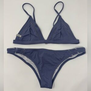 Rhythm Slate Blue / Purple Triangle Bikini Set (Bottom - Large; Top - Medium)